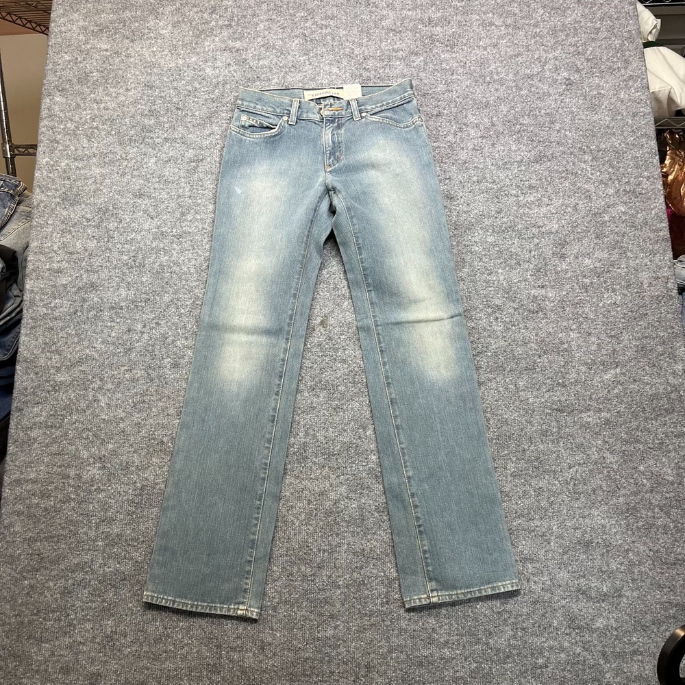 Gap Straight Leg Jeans Women's 2 Blue Cotton Denim Pockets Zip Fly -‎ 28X31